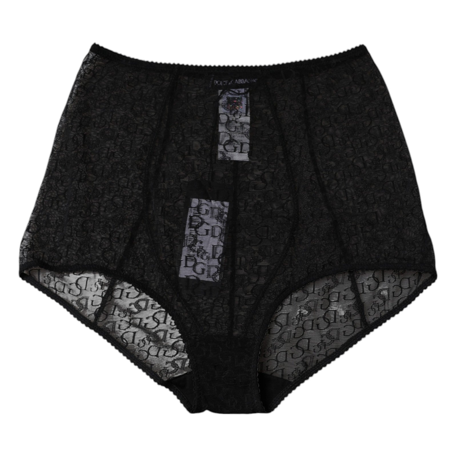 Dolce & Gabbana Black Logo Girdle High Waist Panty Underwear | Regal Royce