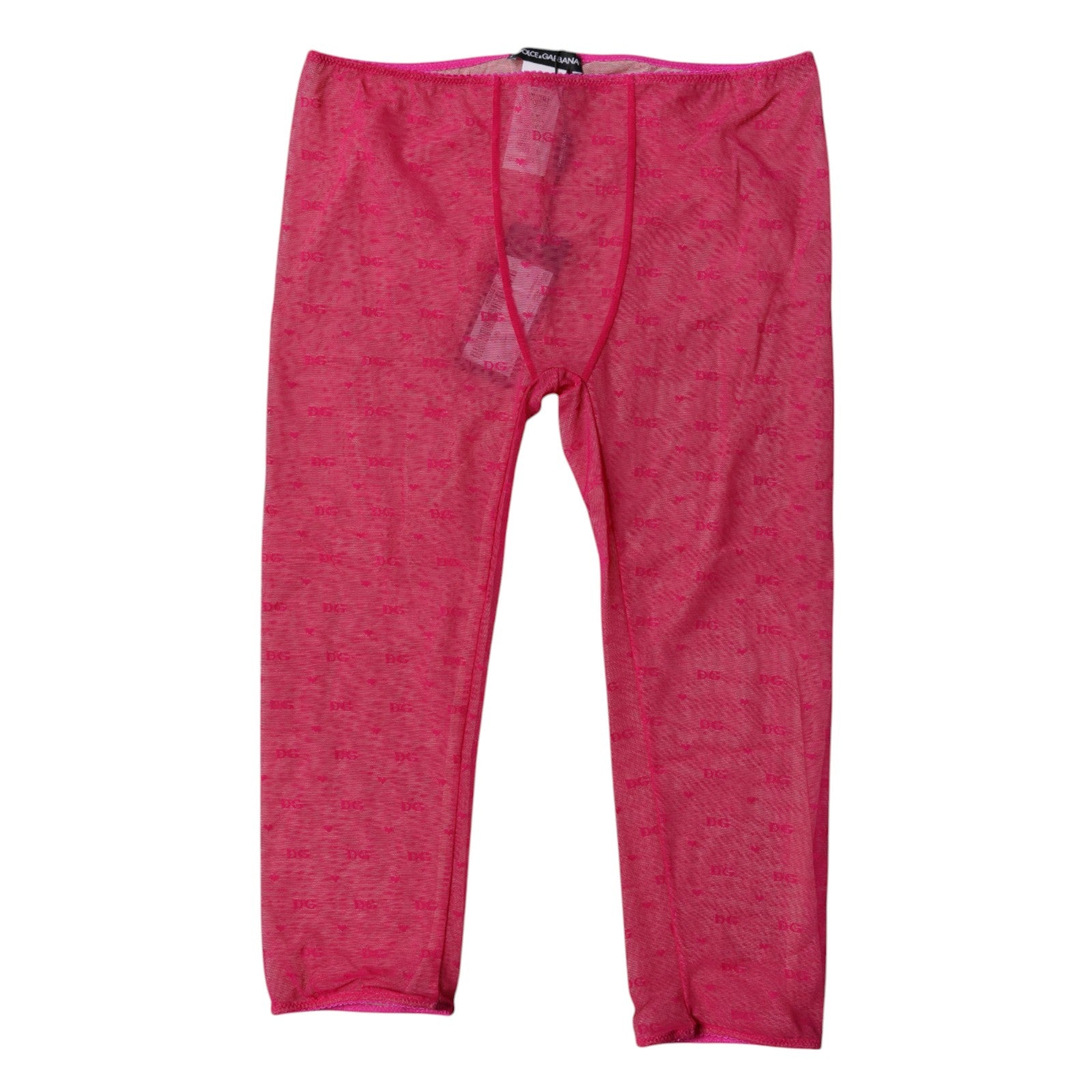 Dolce & Gabbana Fuchsia Logo Lace Lingerie Cropped Tight Underwear | Regal Royce