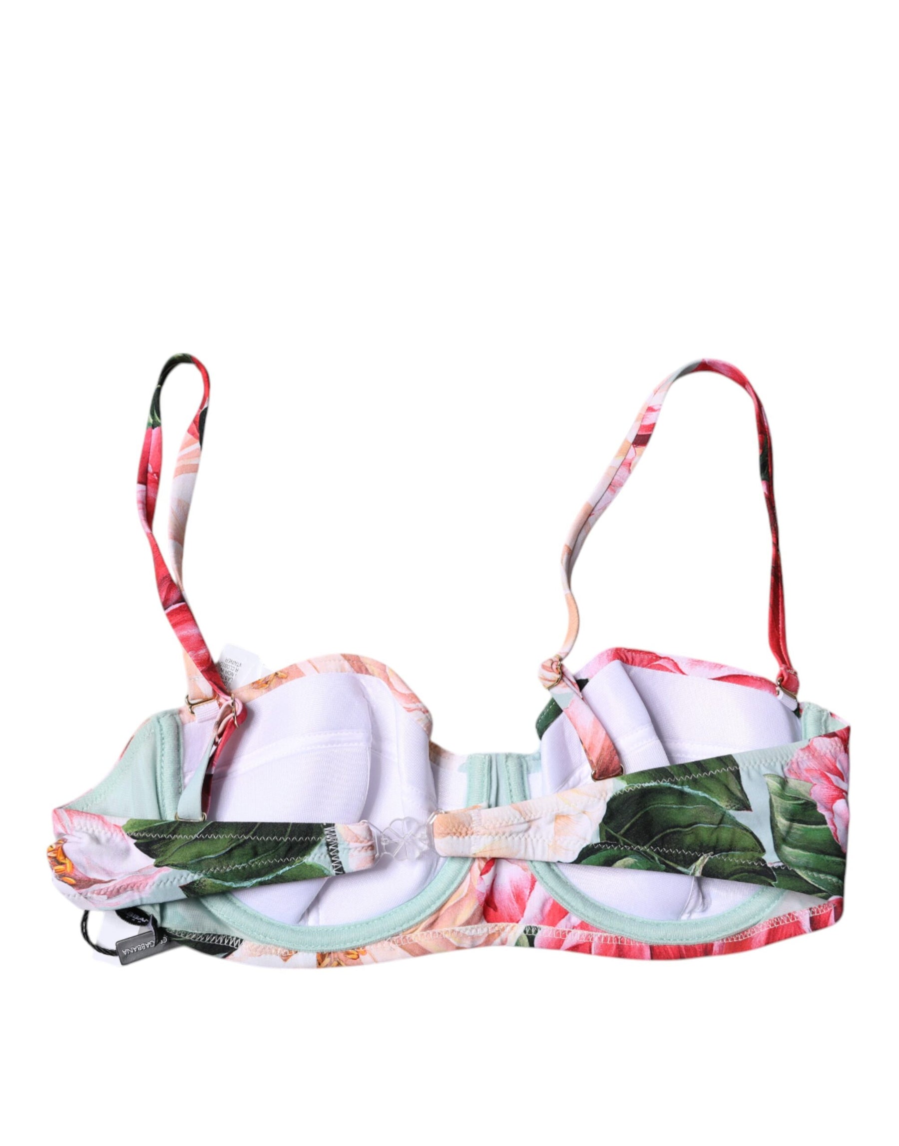 Dolce & Gabbana Multicolor Floral Padded Balconette Bra Underwear | Regal Royce