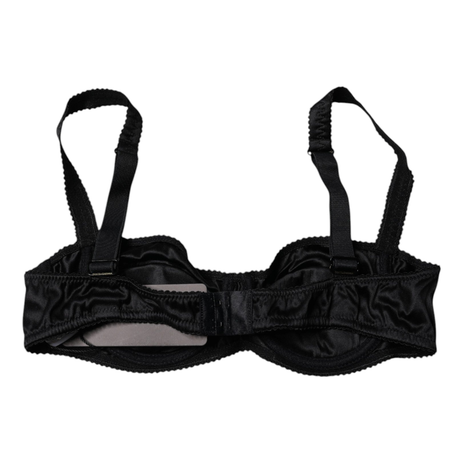 Dolce & Gabbana Black Silk Stretch Balconette Brassiere Underwear | Regal Royce