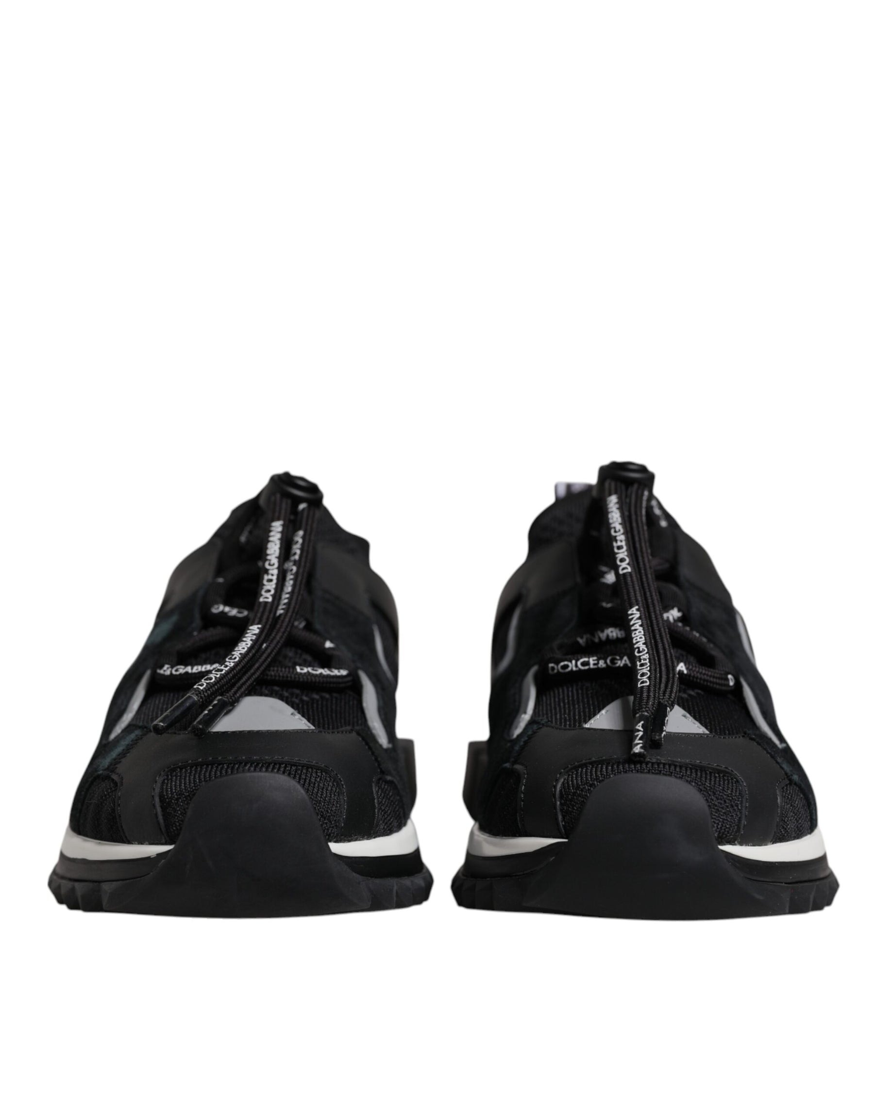 Dolce & Gabbana Black Mesh Sorrento Trekking Sneakers Shoes | Regal Royce