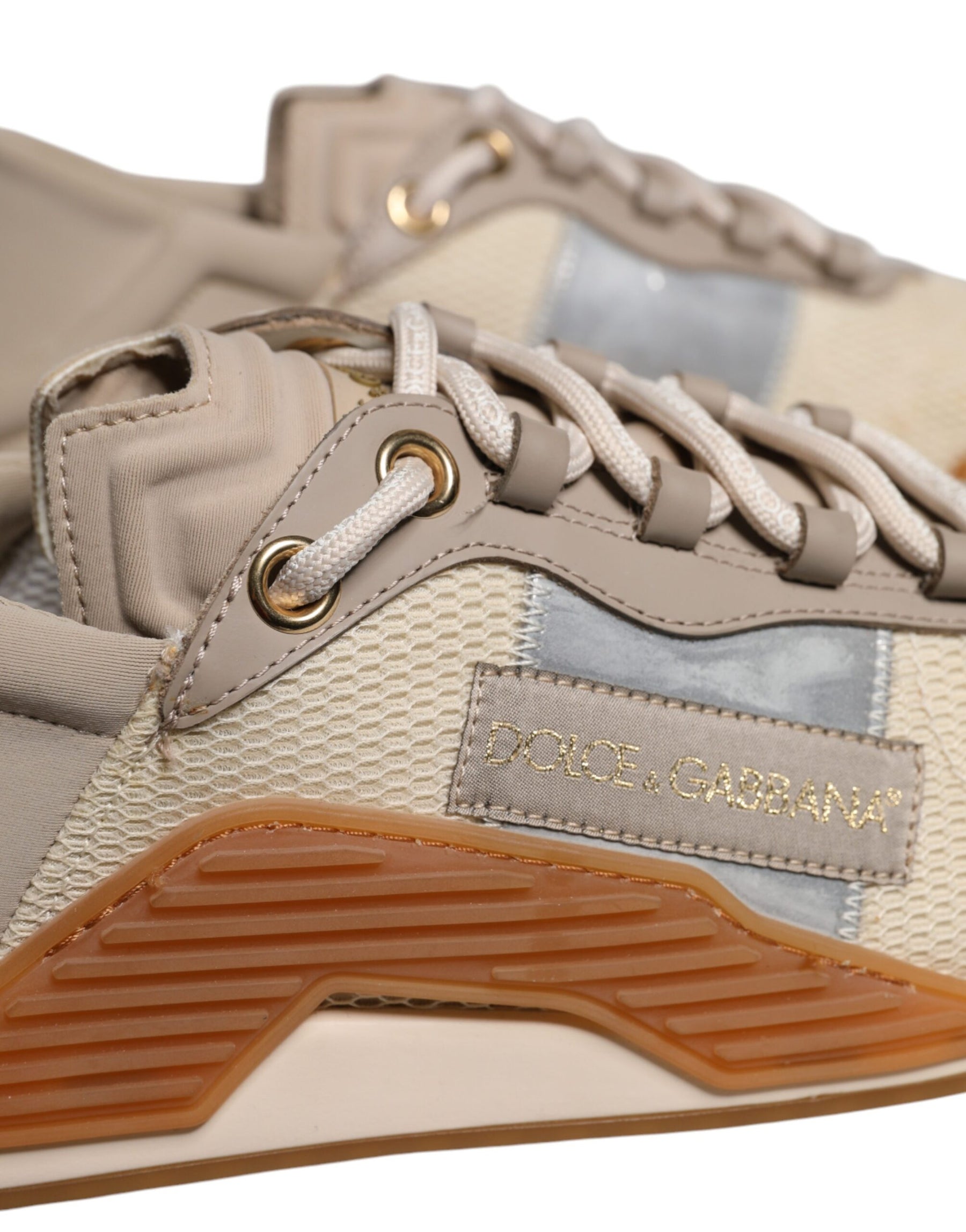 Dolce & Gabbana Multicolor Lace Up Low Top NS1 Sneakers Shoes | Regal Royce