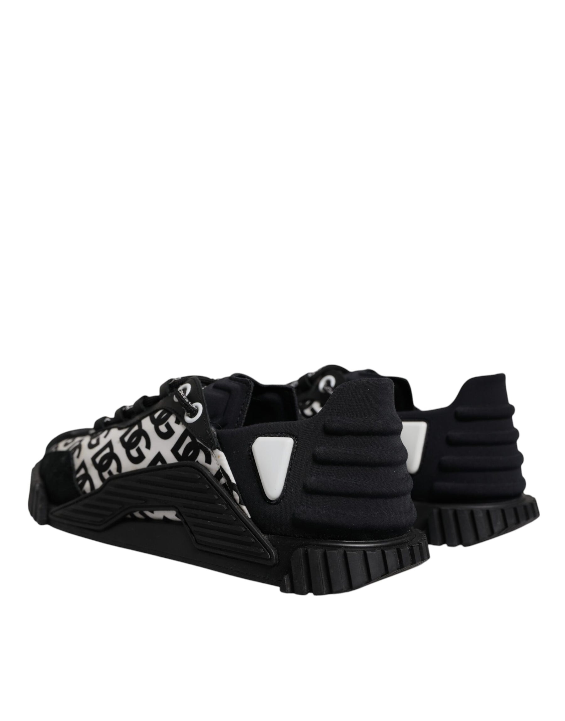 Dolce & Gabbana Black Logo Lace Up Low Top NS1 Sneakers Shoes | Regal Royce