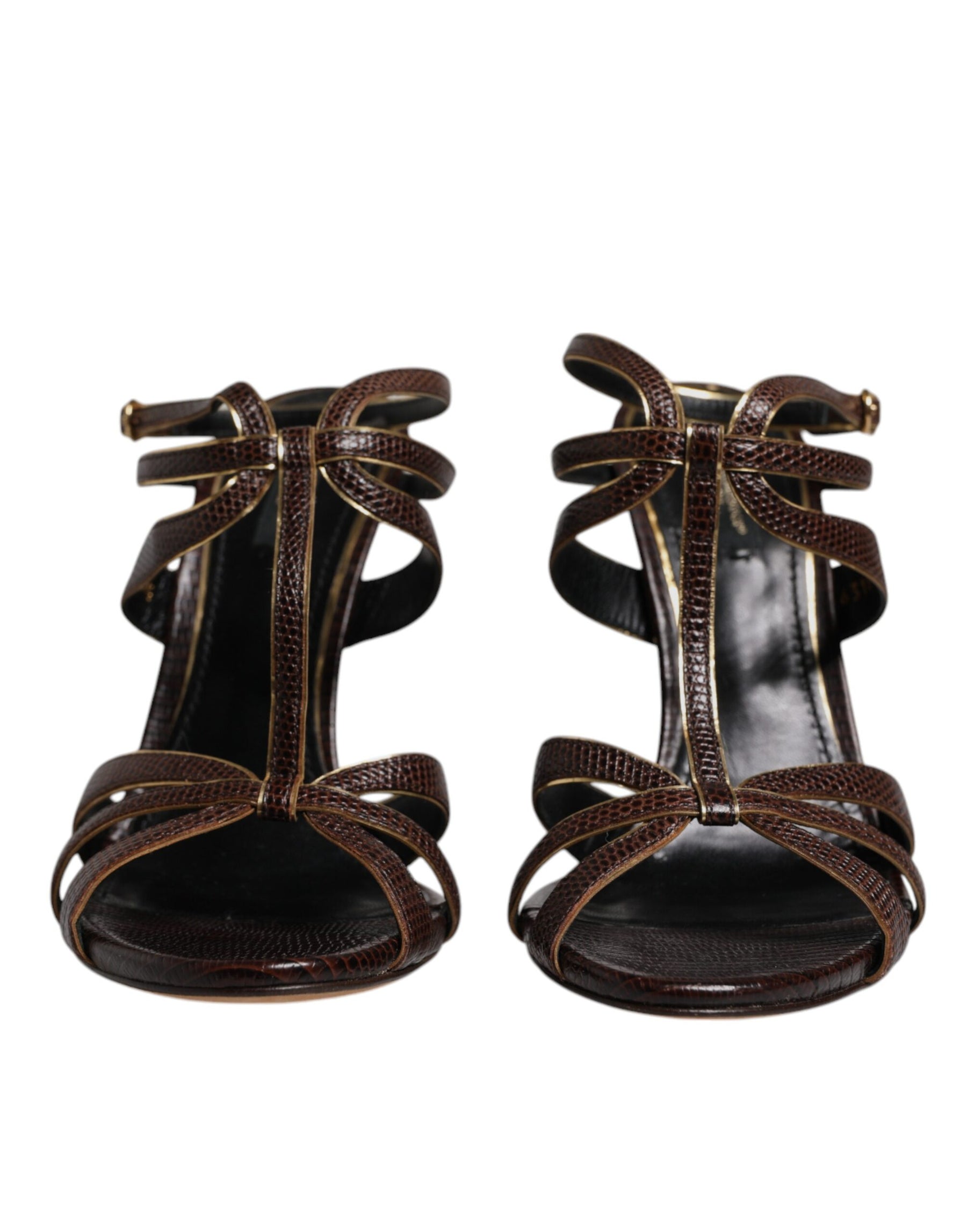 Dolce & Gabbana Bordeaux Ankle Strap Heels Sandals Shoes | Regal Royce