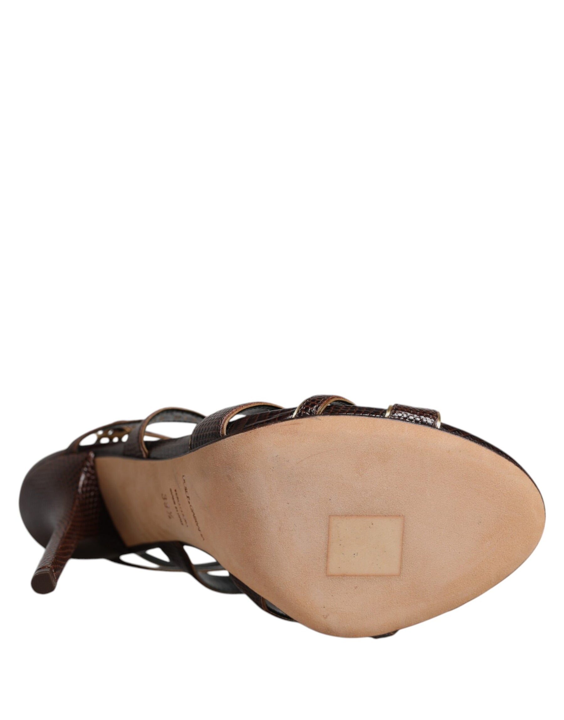 Dolce & Gabbana Bordeaux Ankle Strap Heels Sandals Shoes | Regal Royce