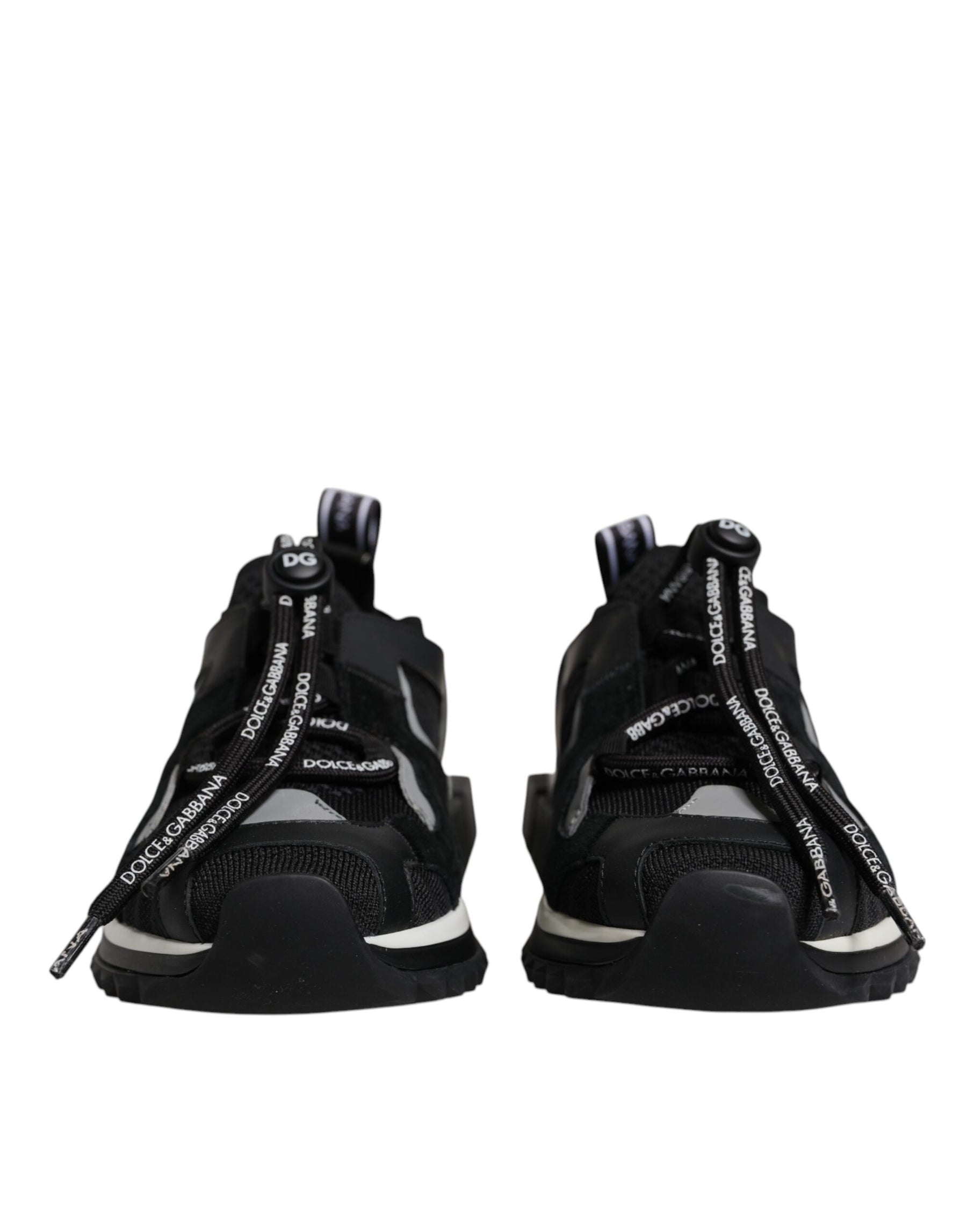 Dolce & Gabbana Black Mesh Sorrento Trekking Sneakers Shoes | Regal Royce