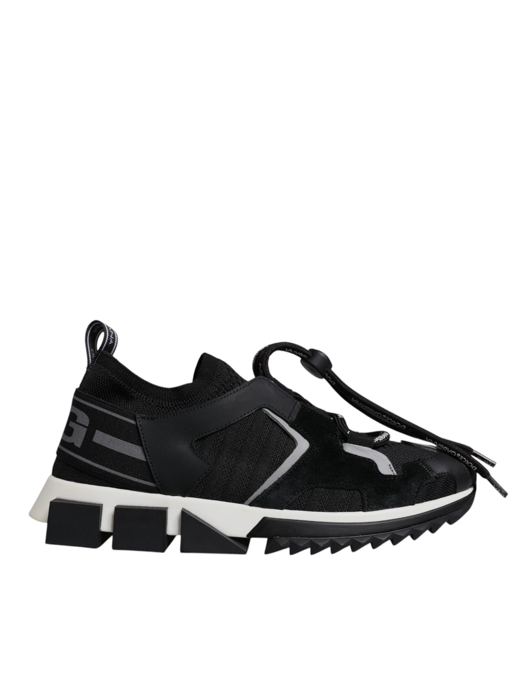 Dolce & Gabbana Black Mesh Sorrento Trekking Sneakers Shoes | Regal Royce