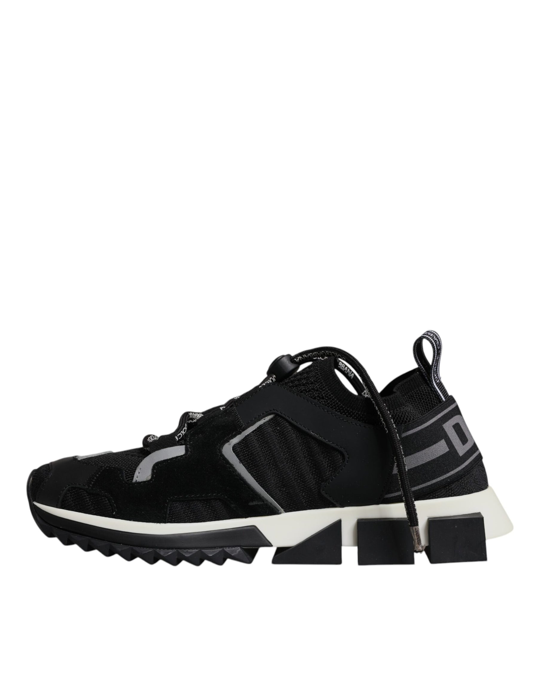 Dolce & Gabbana Black Mesh Sorrento Trekking Sneakers Shoes | Regal Royce