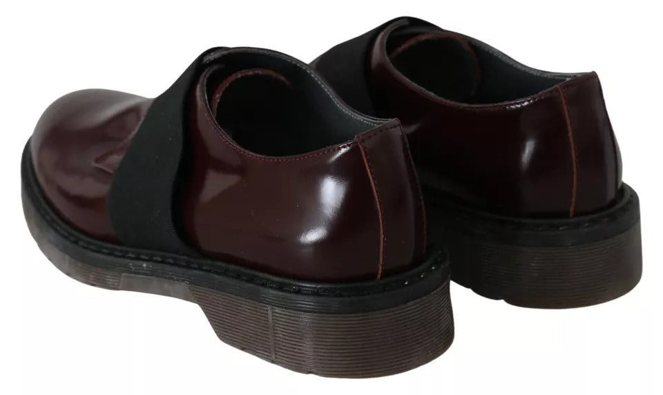 Dr. Martens Dark Brown Leather Elastic Strap Shoes | Regal Royce
