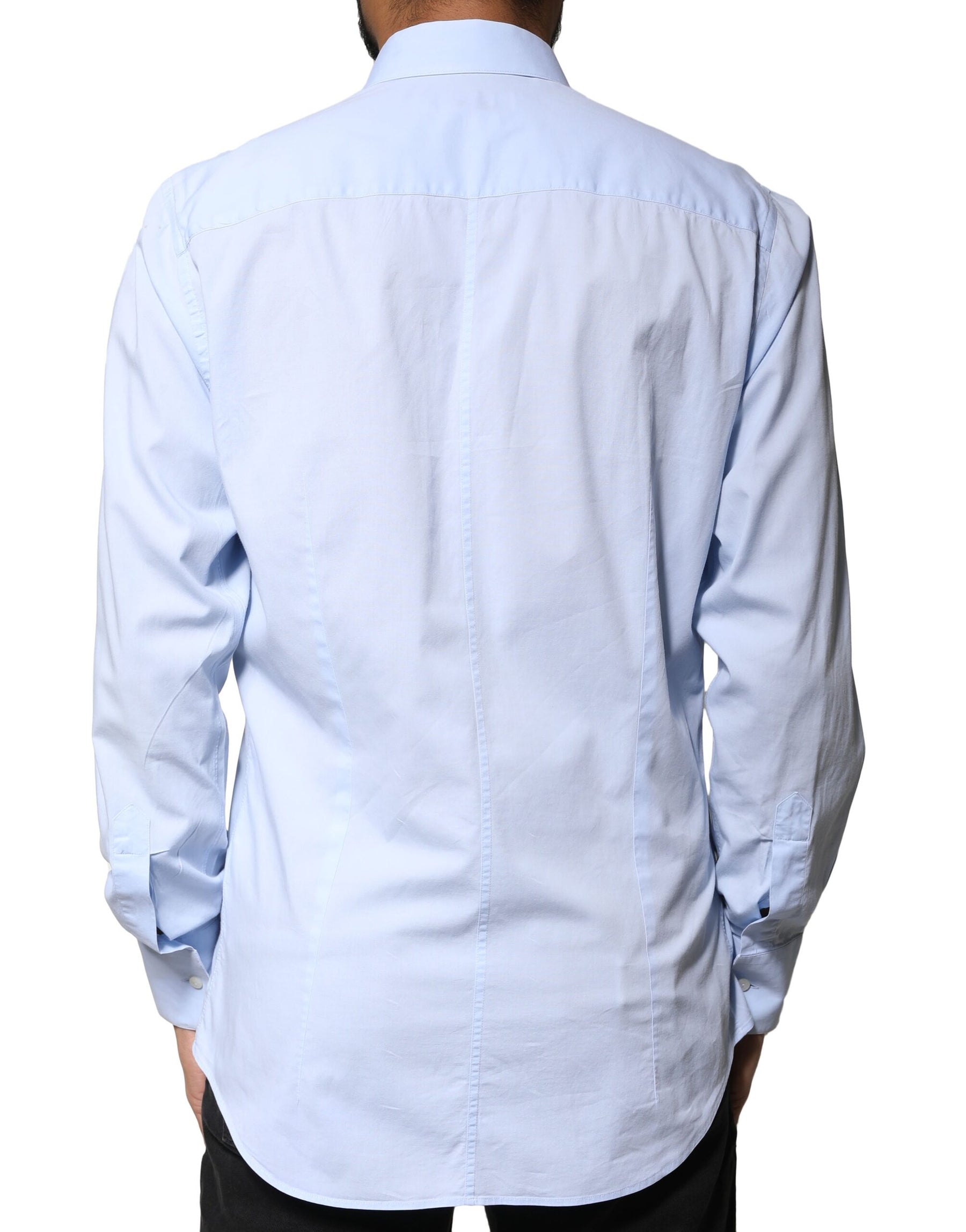 Dolce & Gabbana Light Blue Cotton MARTINI Formal Dress Shirt | Regal Royce