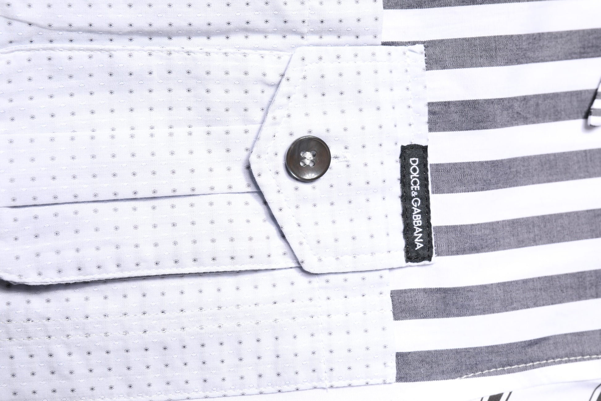 Dolce & Gabbana Multicolor Striped Button Down Casual Shirt