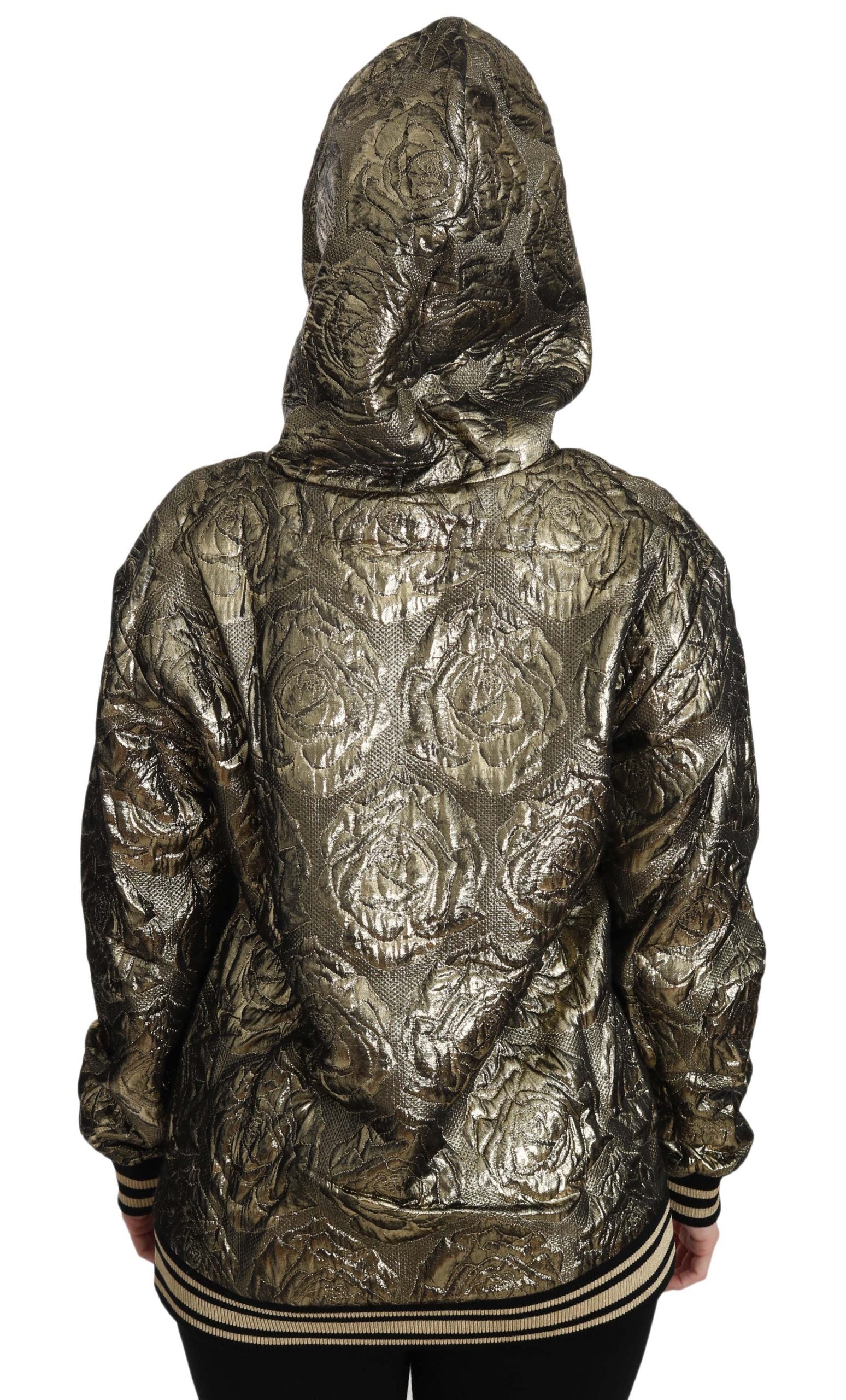 Dolce & Gabbana Im The Queen Jaquard Gold Sweatshirt  Hoodie | Regal Royce