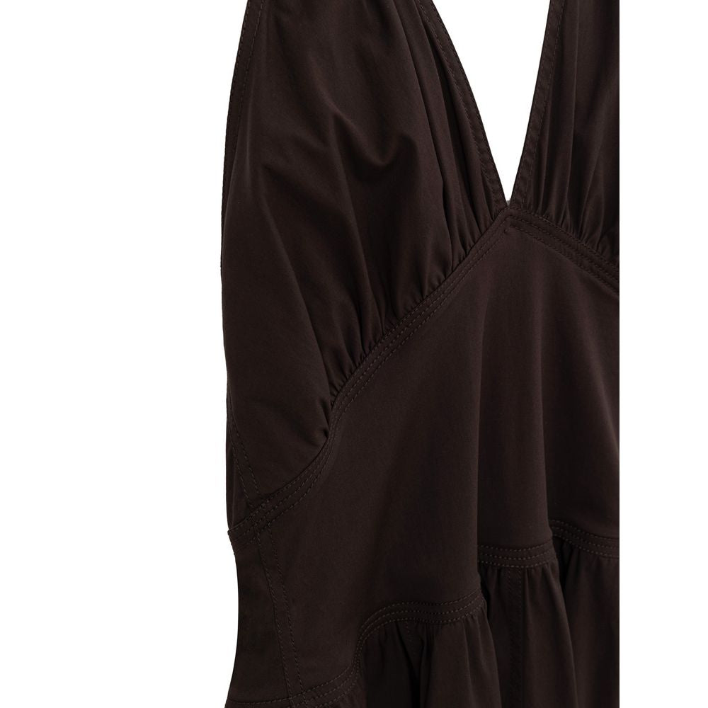 Bottega Veneta Brown Cotton Long Dress | Regal Royce