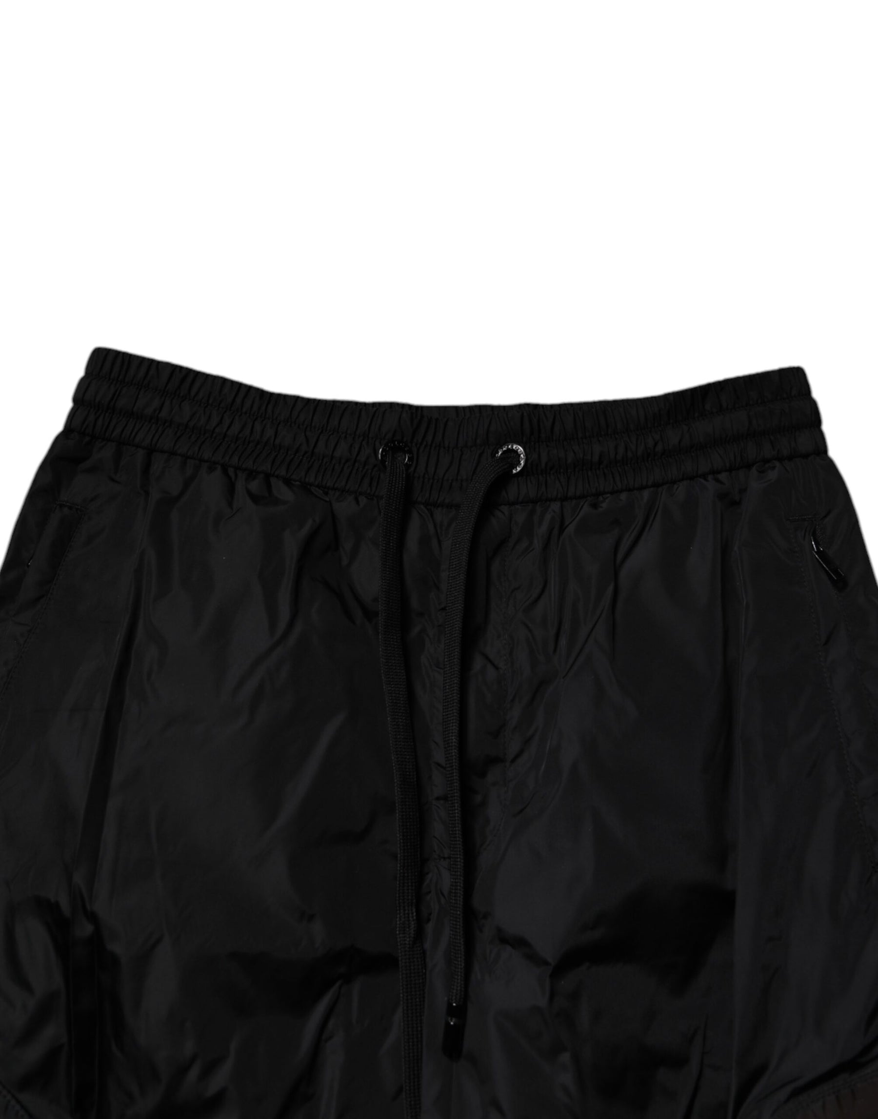 Dolce & Gabbana Black Nylon Cargo Jogger Men Sweatpants Pants | Regal Royce