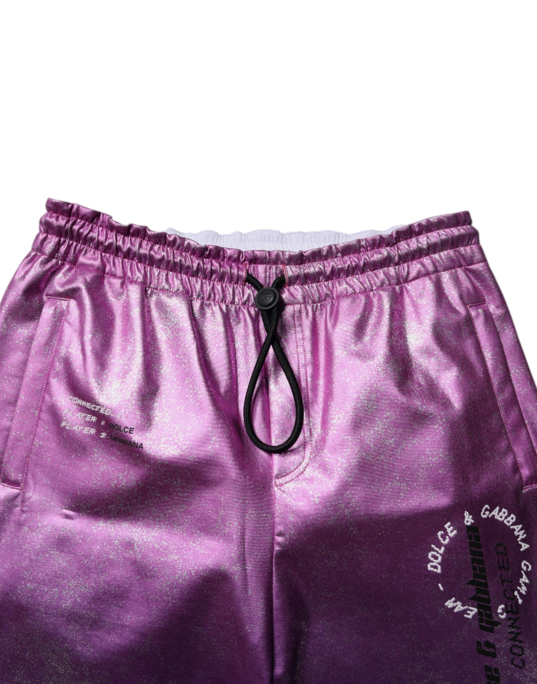 Dolce & Gabbana Pink Purple Two Tone Jogger Sweatpants Pants | Regal Royce