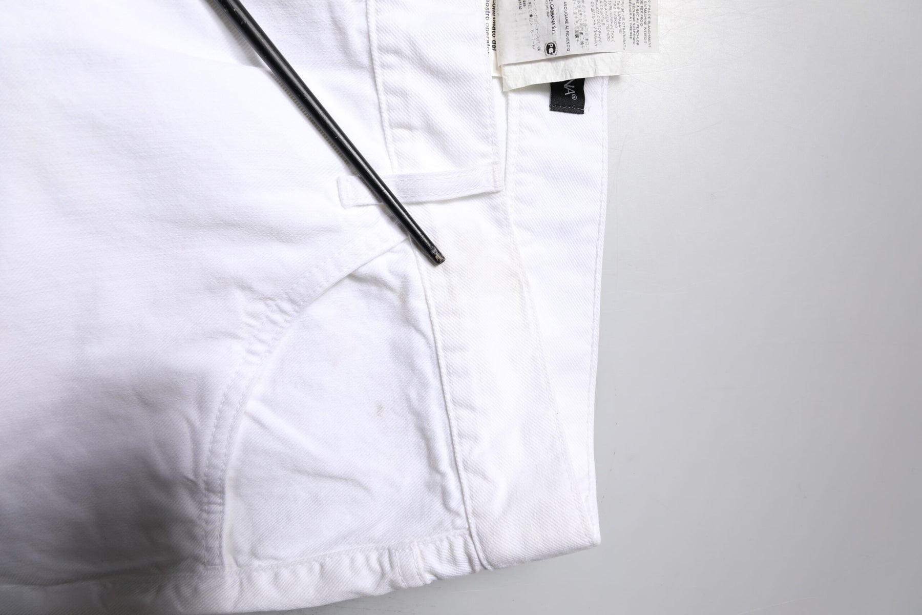 Dolce & Gabbana White Cotton Straight Men Denim Jeans | Regal Royce