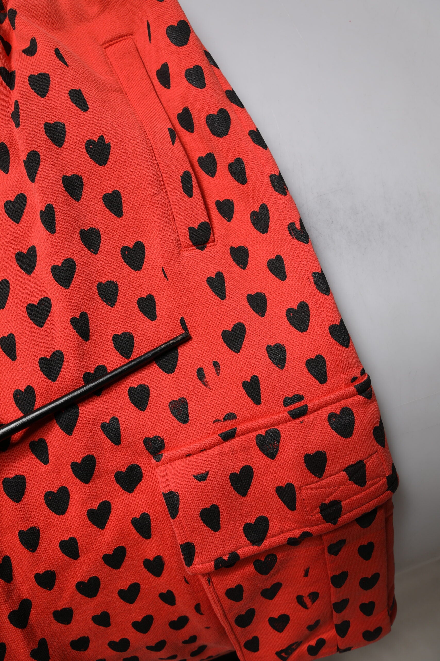 Dolce & Gabbana Red Hearts Cargo Jogger Men Sweatpants Pants | Regal Royce