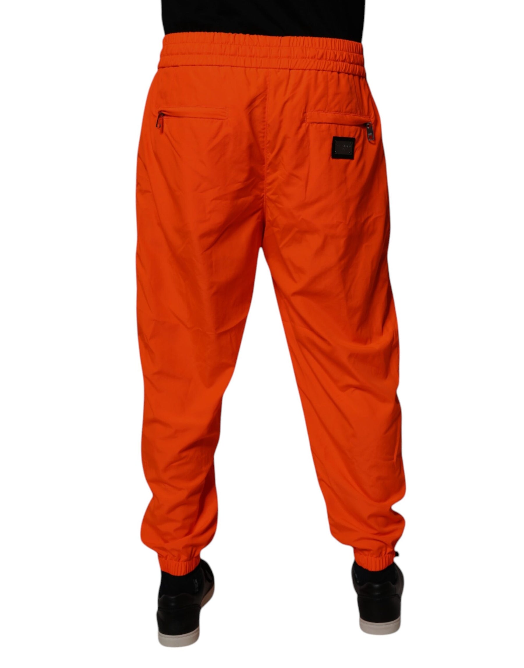Dolce & Gabbana Orange Polyester Men Jogger Sweatpants Pants | Regal Royce