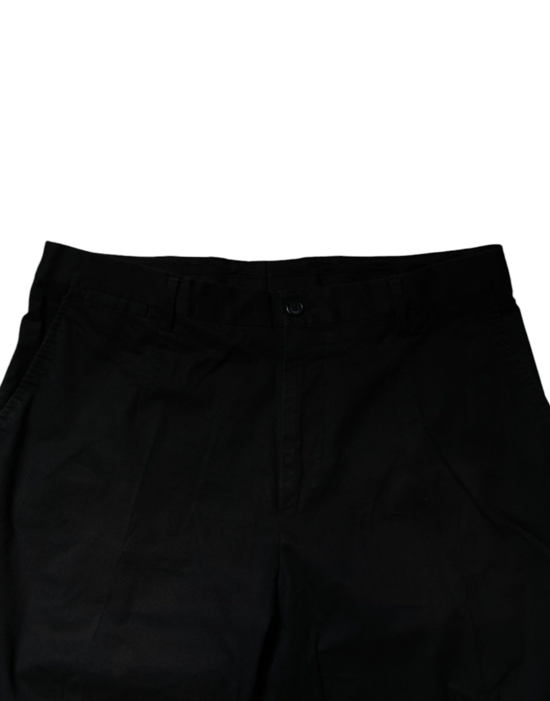Dolce & Gabbana Black Cotton Stretch Skinny Dress Formal Pants | Regal Royce