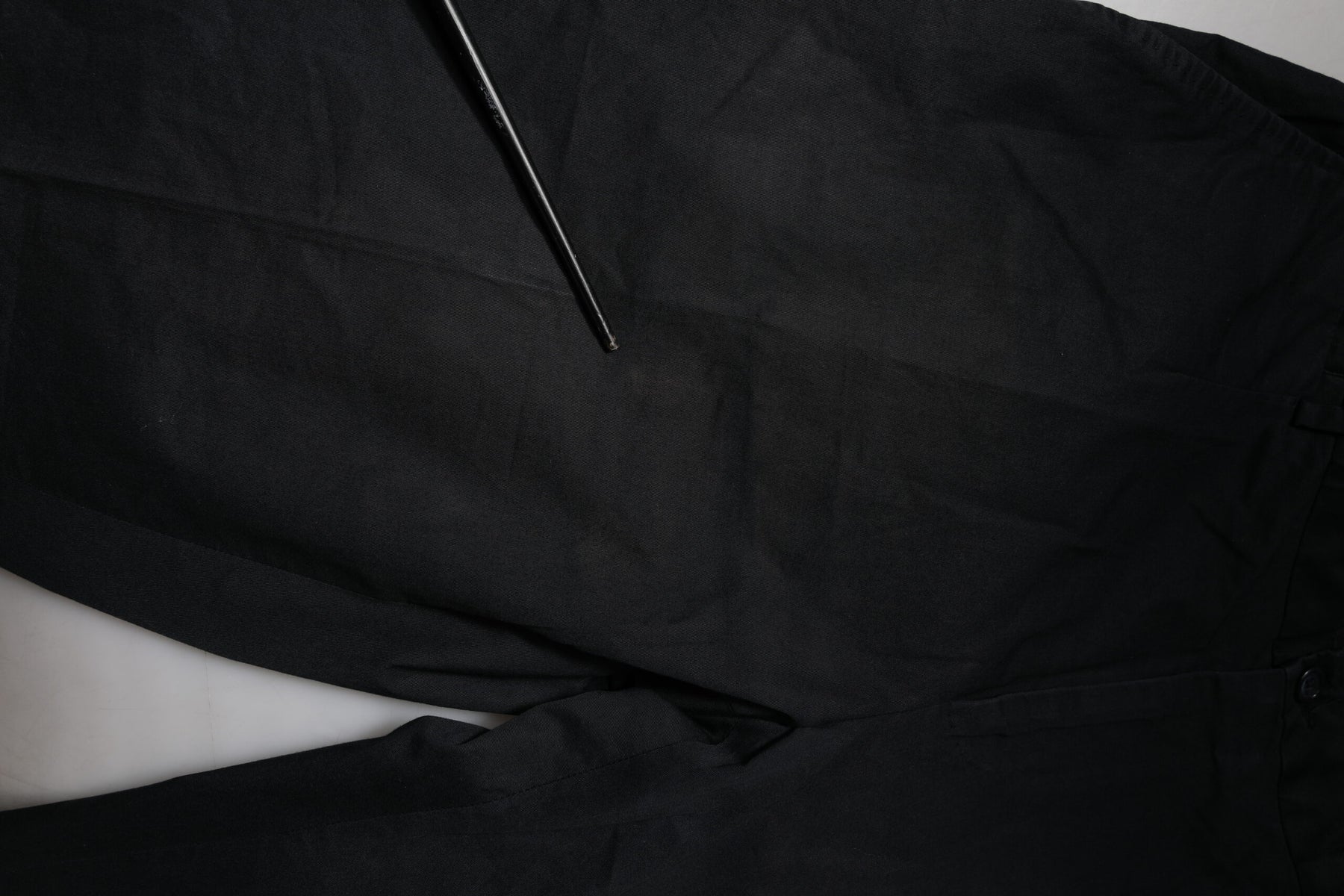 Dolce & Gabbana Black Cotton Stretch Skinny Dress Formal Pants | Regal Royce