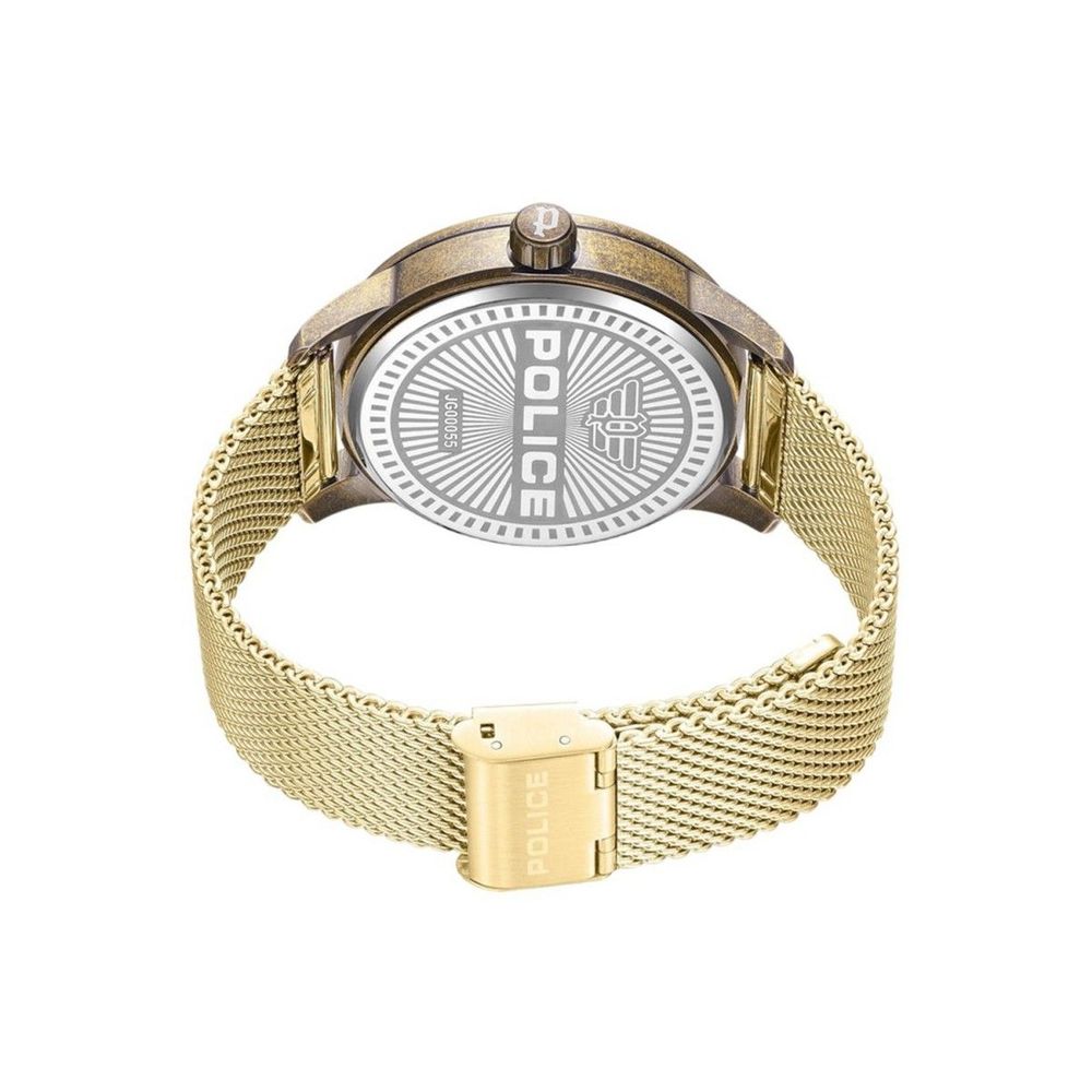 Police Gold Stainless Steel Dress Watch | Regal Royce