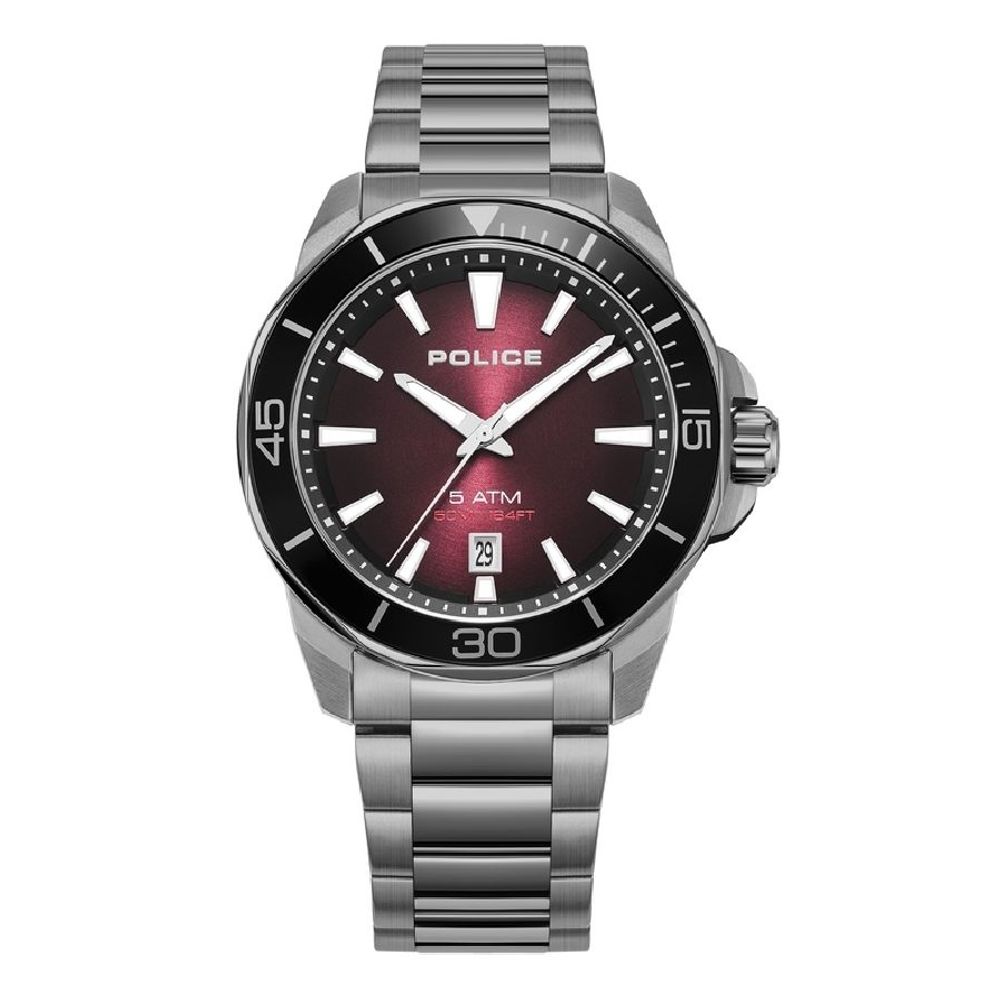 Police Gray Stainless Steel Dress Watch | Regal Royce