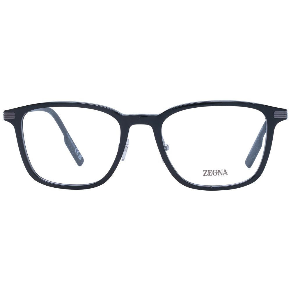 Ermenegildo Zegna Black Plastic & Titanium Glasses (Frames) | Regal Royce