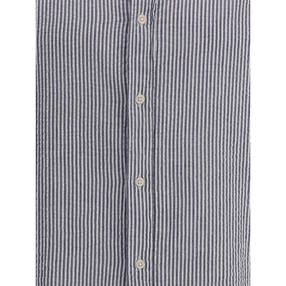 Deperlu Blue Cotton Pattern Shirt | Regal Royce