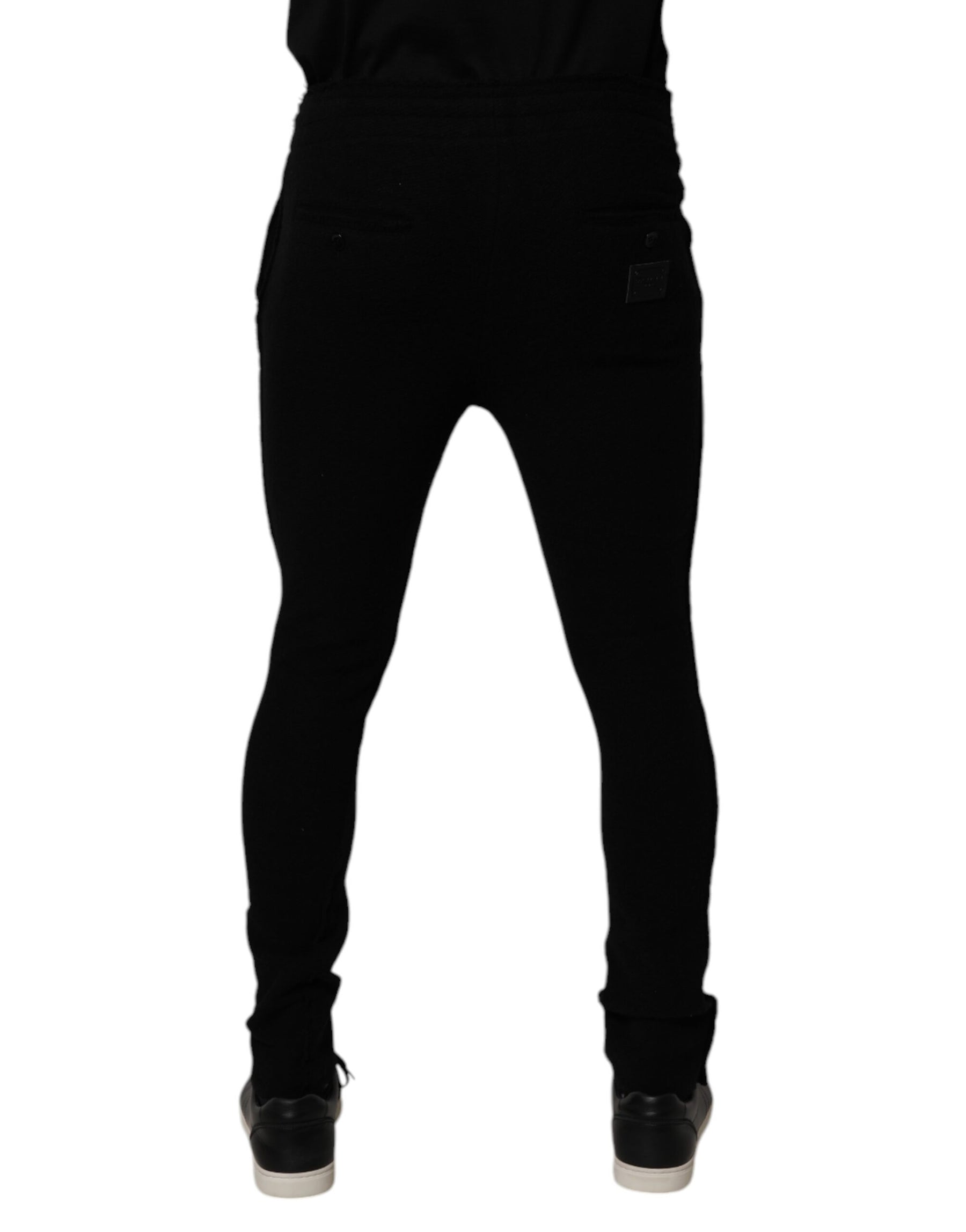 Dolce & Gabbana Black Cashmere Jogger Men Sweatpants Pants | Regal Royce