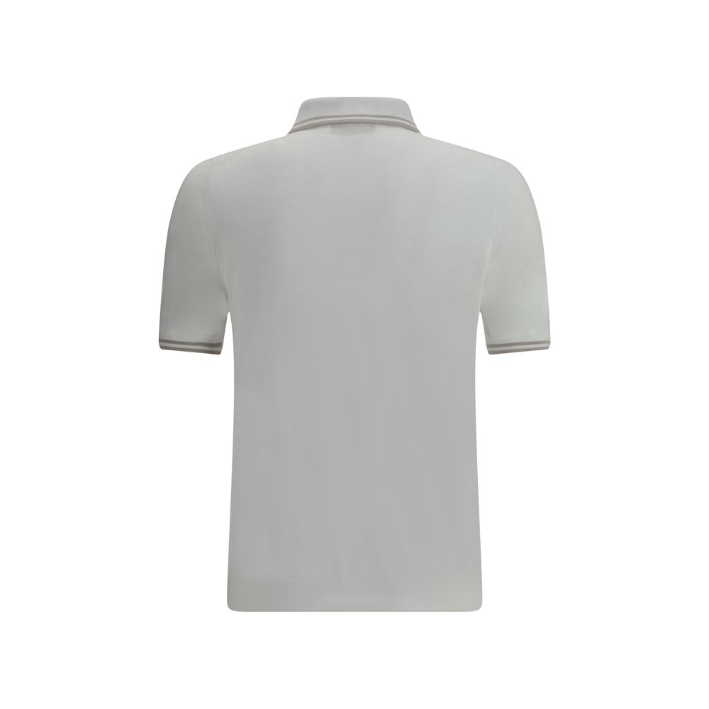 Svevo White Cotton Polo Shirt | Regal Royce