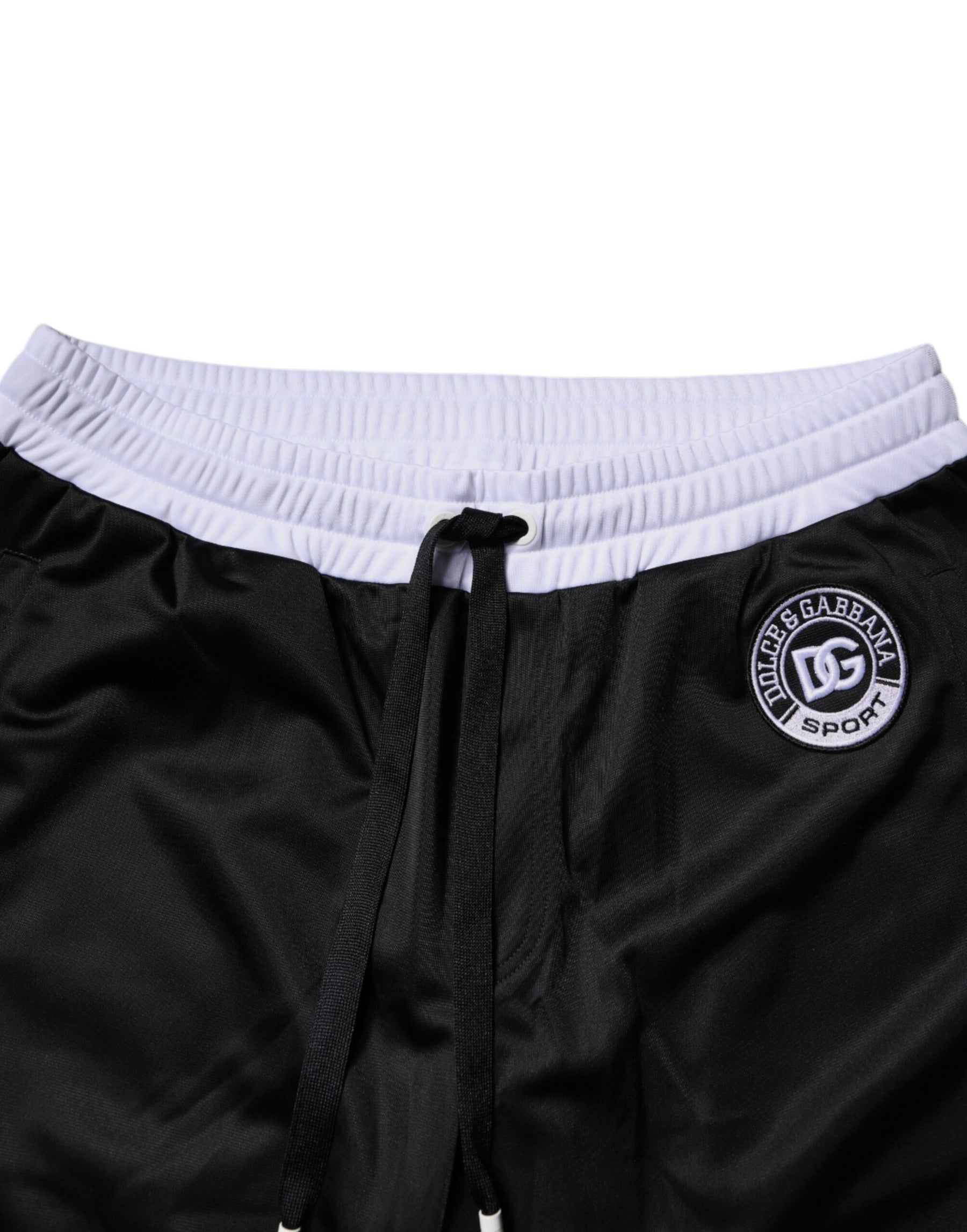 Dolce & Gabbana Black White Men Bermuda Sweatshorts Shorts | Regal Royce