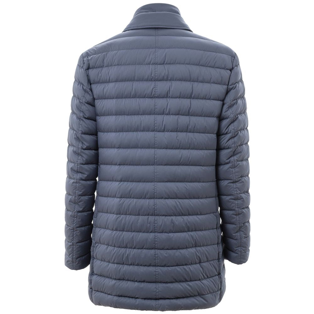 Herno Blue Polyester Coat | Regal Royce