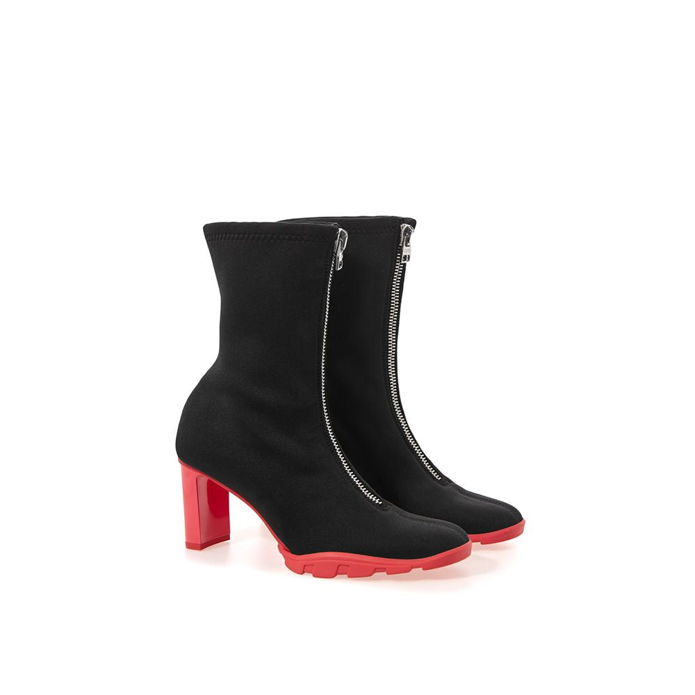 Alexander McQueen Black Neoprene Ankle Boots | Regal Royce