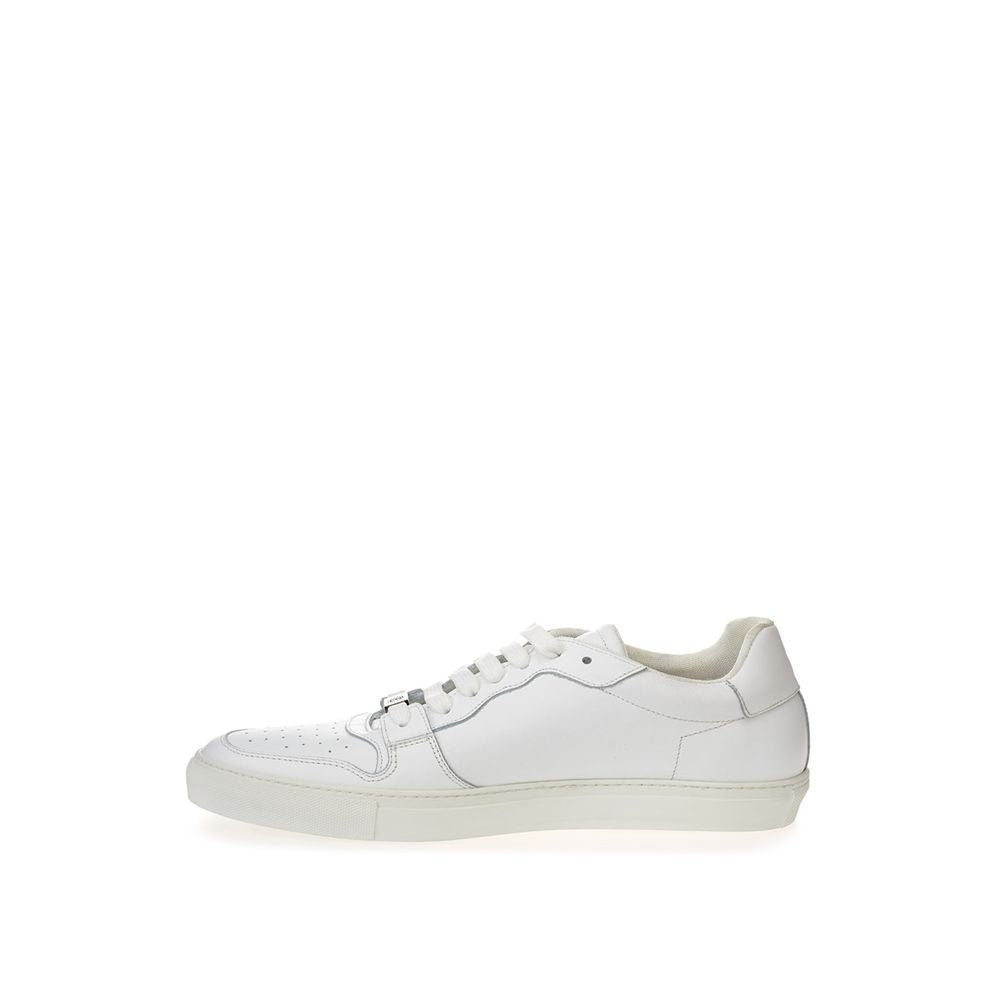 Roberto Cavalli White Leather Low Top Sneakers | Regal Royce