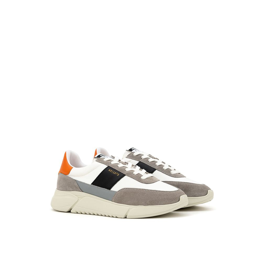 Axel Arigato Bicolor Fabric And Leather Athletic Sneakers | Regal Royce