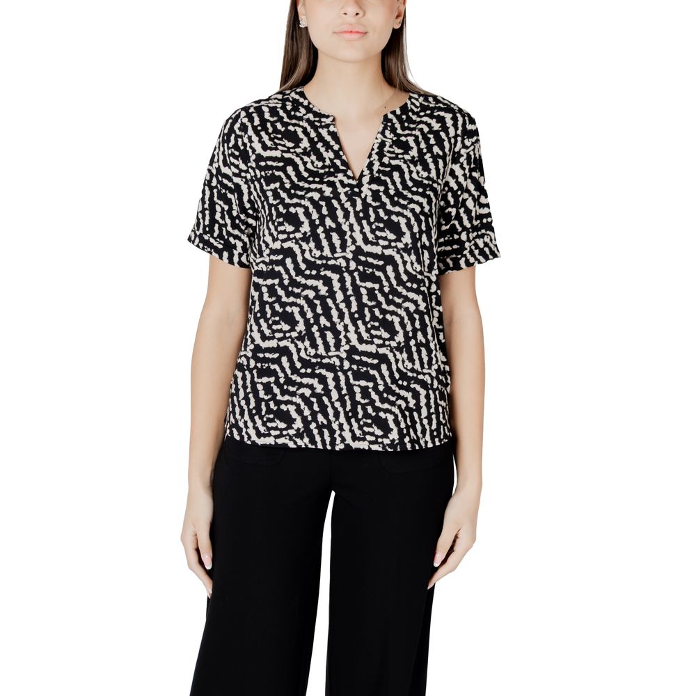 Street One Black Viscose Blouse | Regal Royce