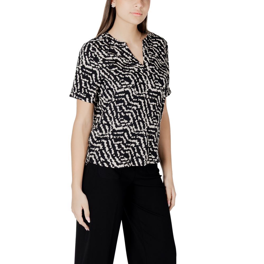 Street One Black Viscose Blouse | Regal Royce