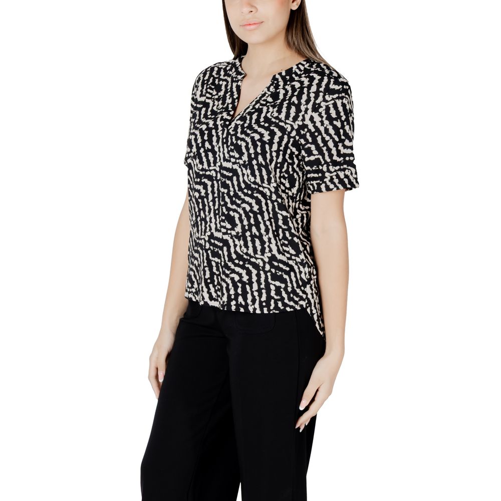 Street One Black Viscose Blouse | Regal Royce