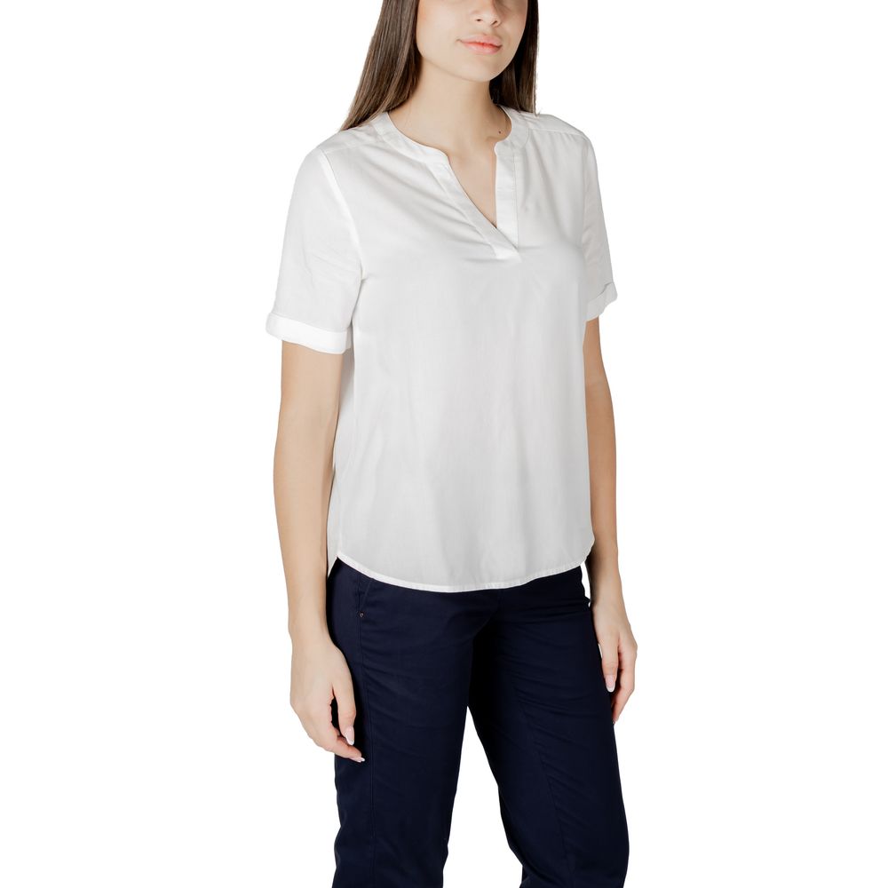 Street One White Viscose Blouse | Regal Royce