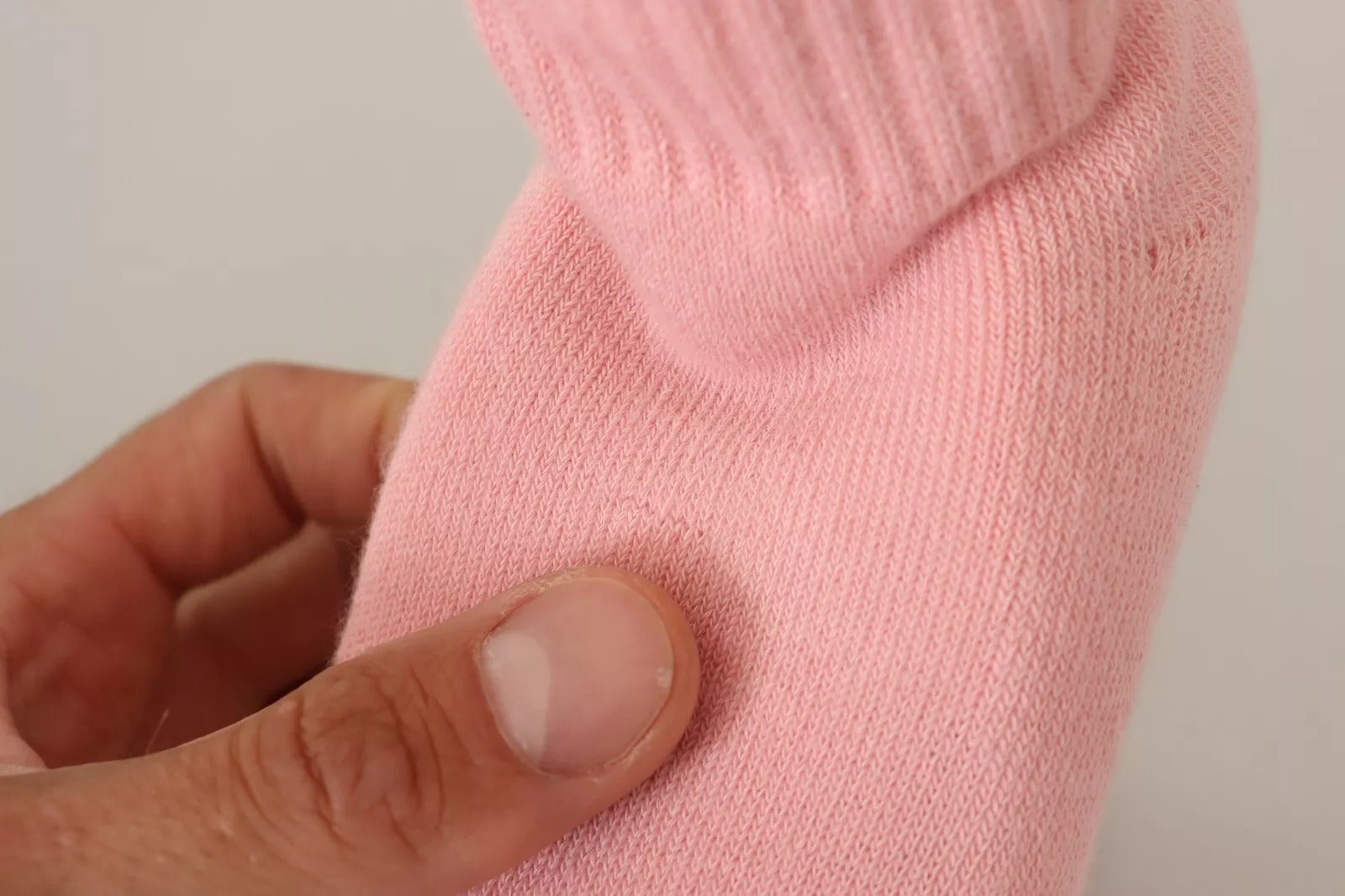 GCDS Pink Suede Logo Socks Block Heel Ankle Boots Shoes | Regal Royce