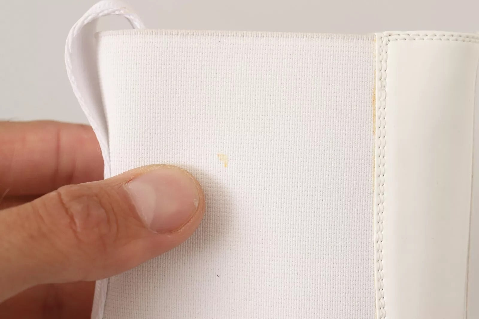 GCDS White Leather Fabric Red Logo Heel Ankle Boots Shoes | Regal Royce