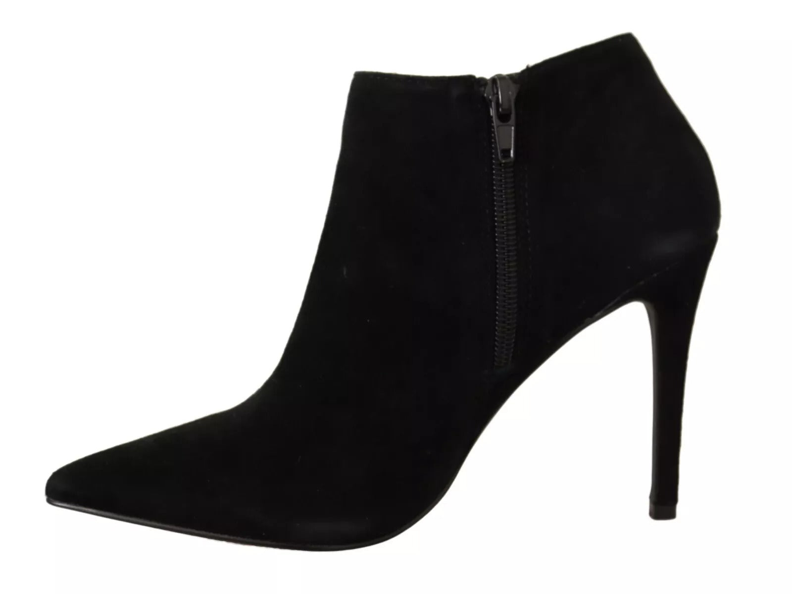 Steve Madden Black Suede Leather Stiletto Heels Boots Shoes | Regal Royce