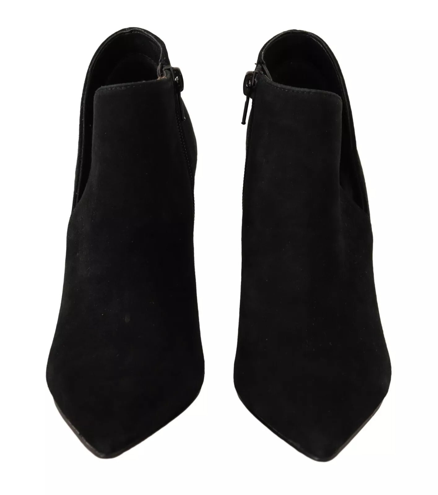 Steve Madden Black Suede Leather Stiletto Heels Boots Shoes | Regal Royce