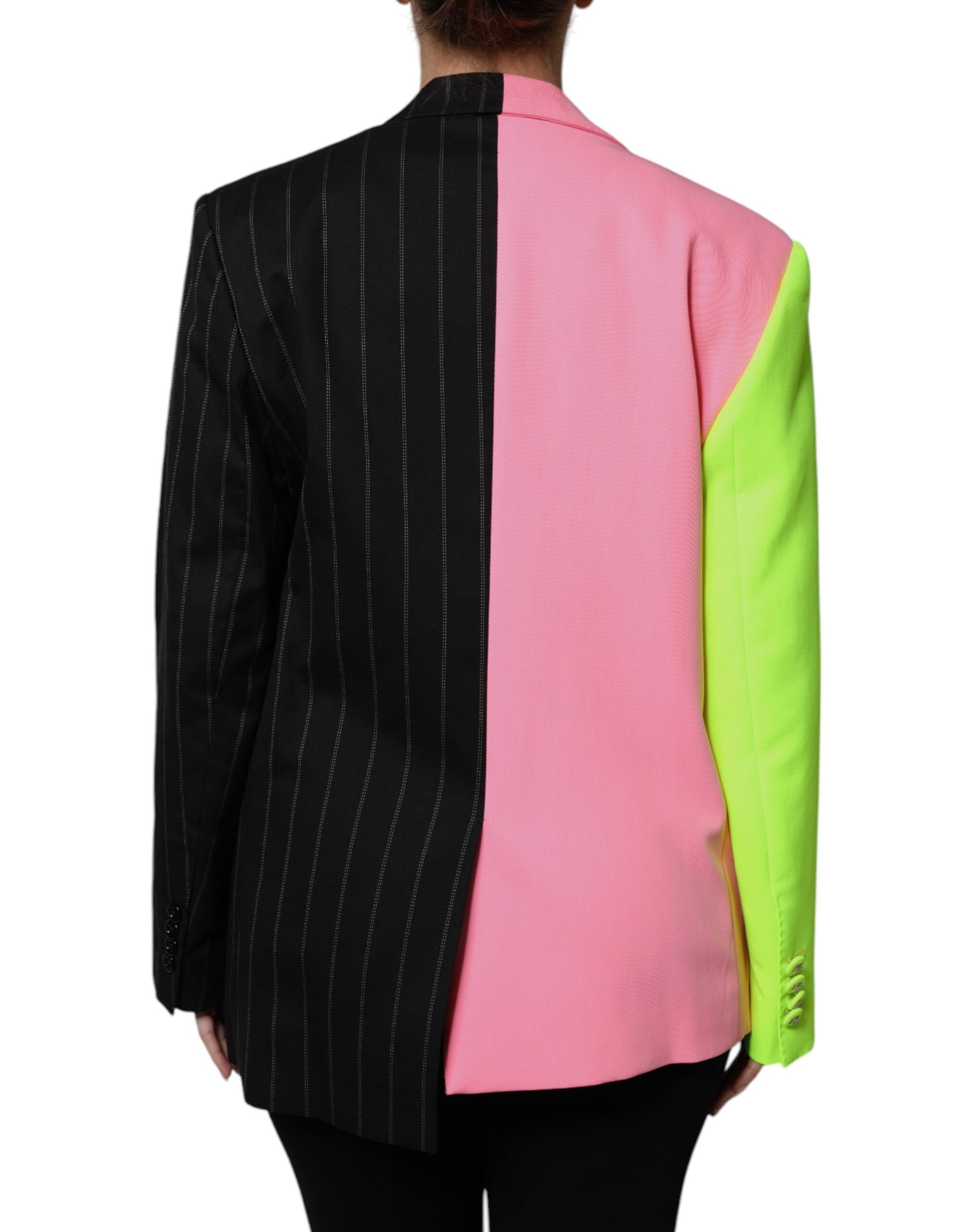 Dolce & Gabbana Multicolor Patchwork Embellished Coat Jacket | Regal Royce