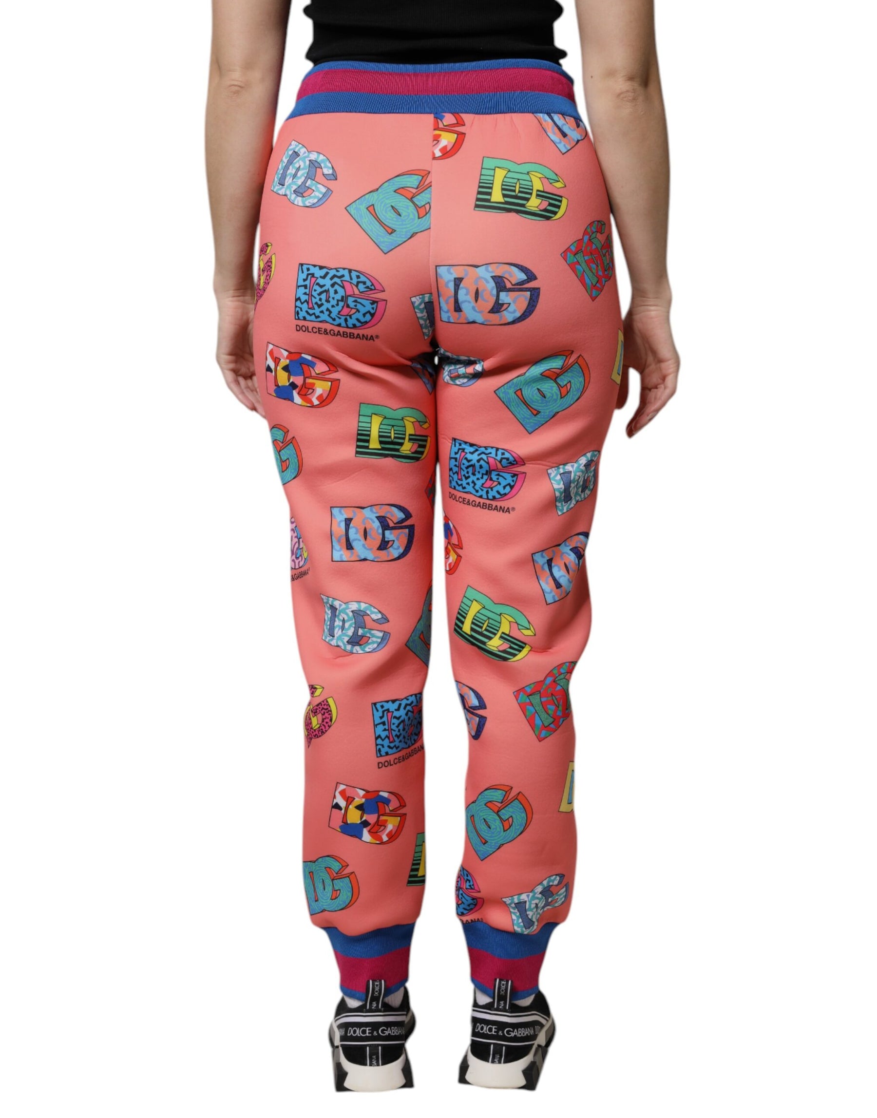 Dolce & Gabbana Pink Logo Monogram Jogger Sweatpants Pants | Regal Royce