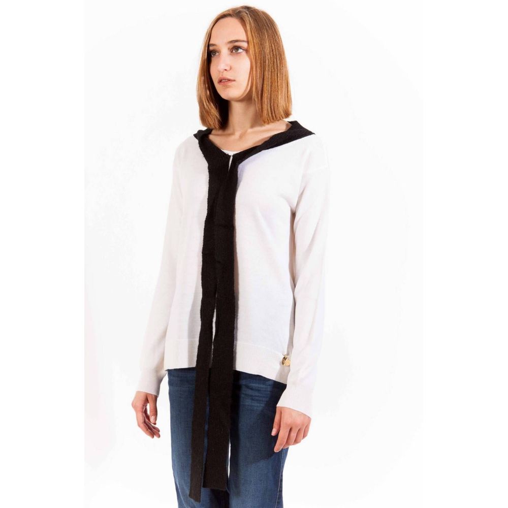 Love Moschino White Wool Women Sweater | Regal Royce