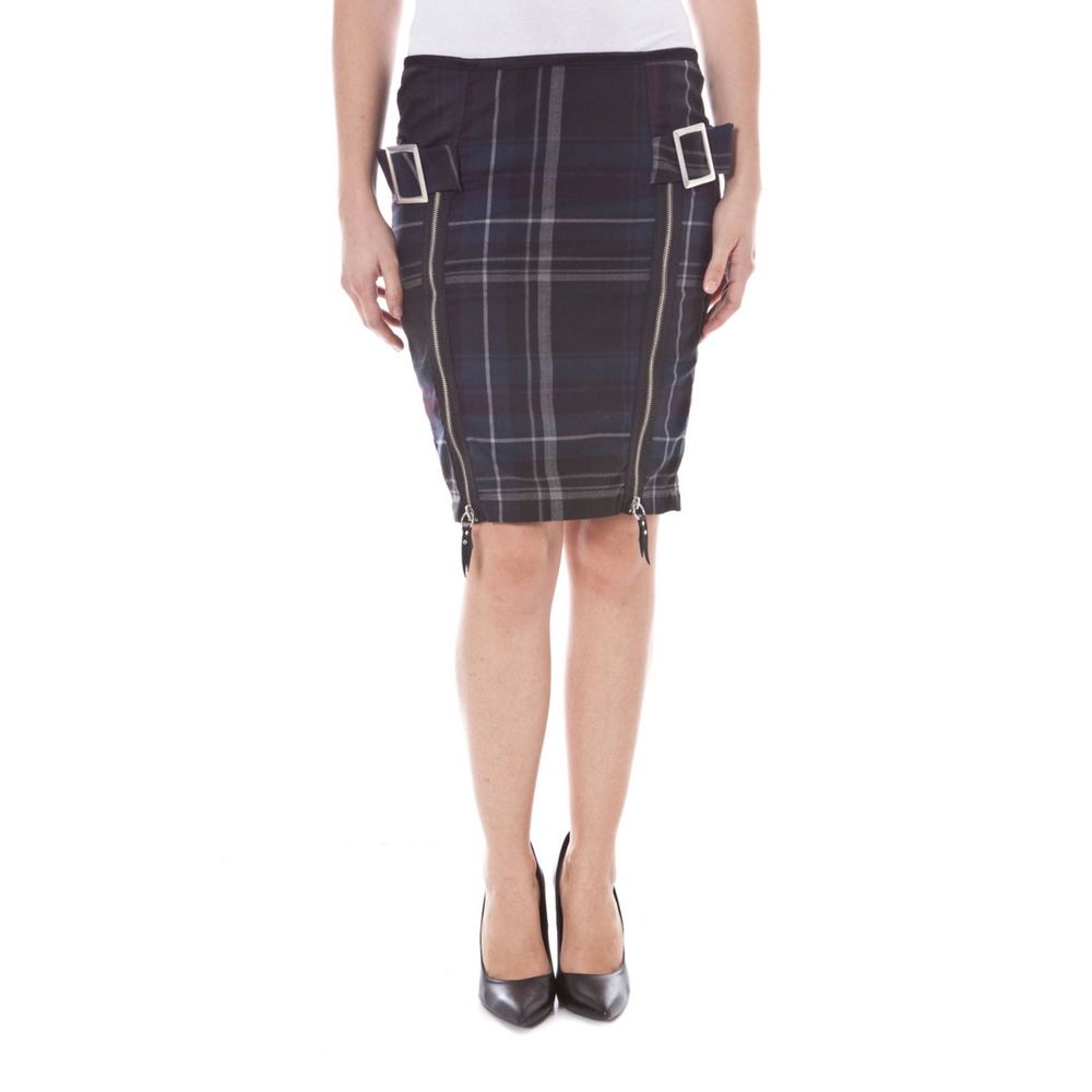 Datch Blu Polyester Women Skirt | Regal Royce