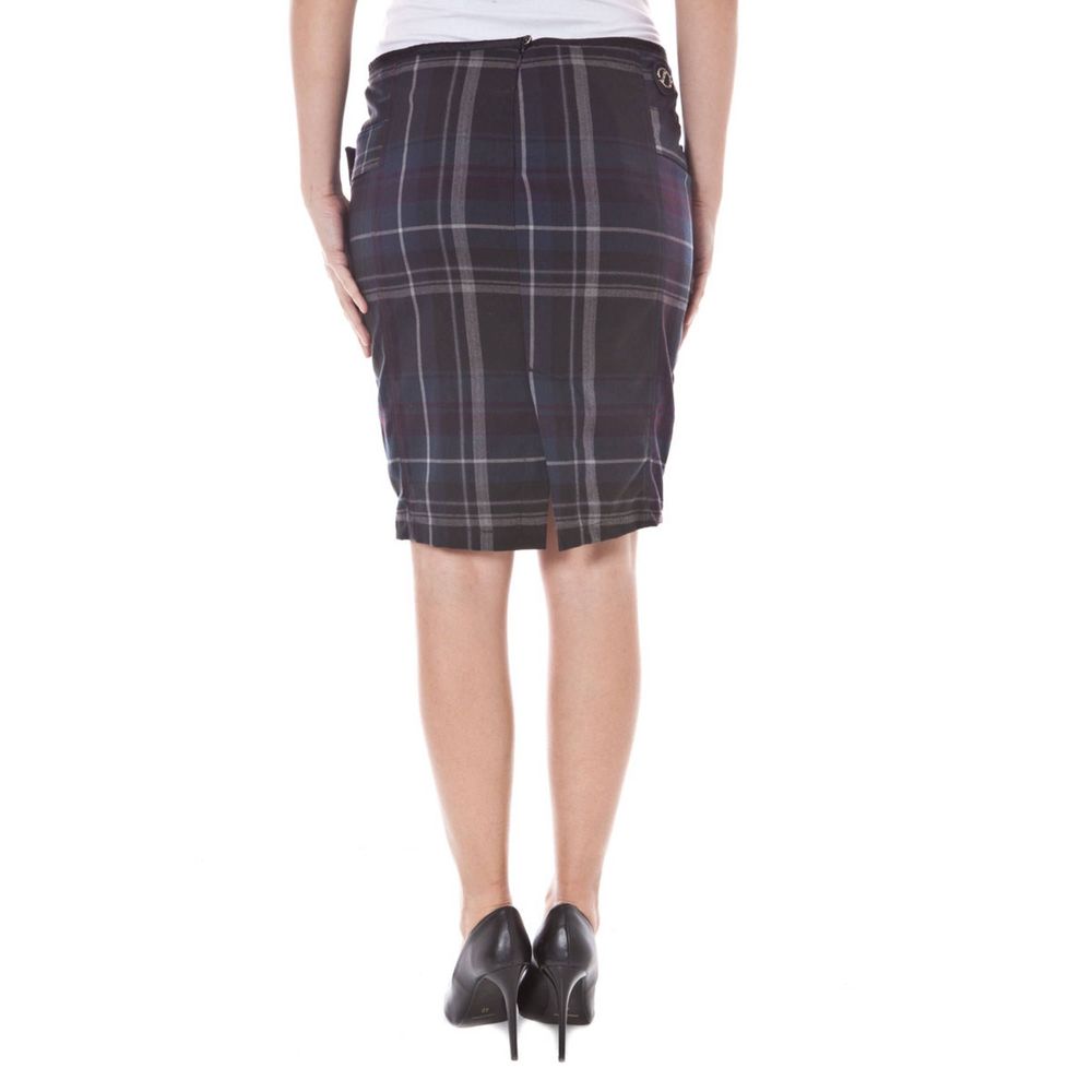 Datch Blu Polyester Women Skirt | Regal Royce