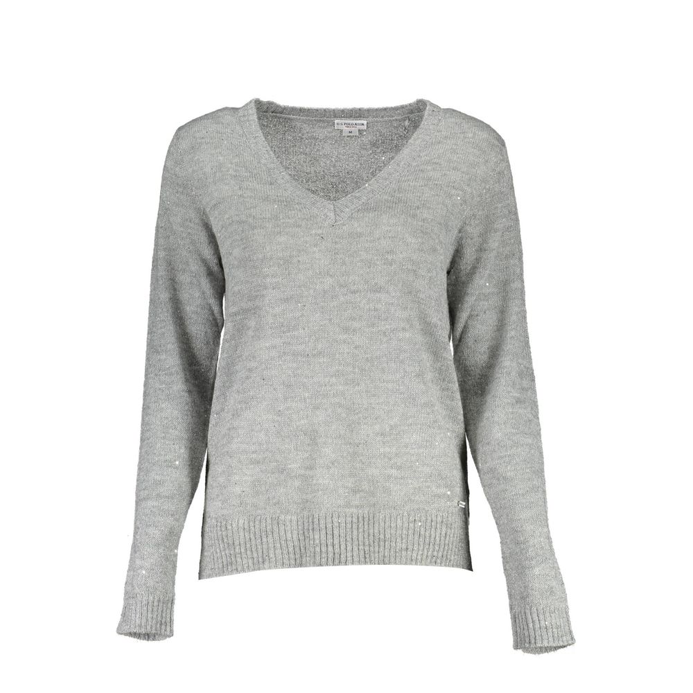 U.S. POLO ASSN. Argento Acrylic Women's Sweater | Regal Royce