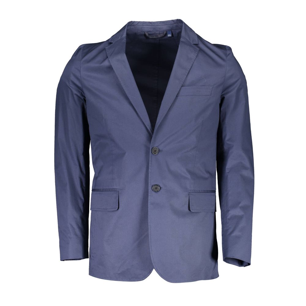 Gant Blue Cotton Men's Jacket | Regal Royce